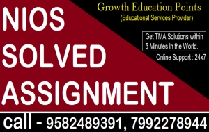 Nios Solved TMA For 10th & 12th class All Subjects